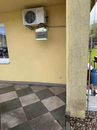 Fasáda a krytá terasa rodinného domu